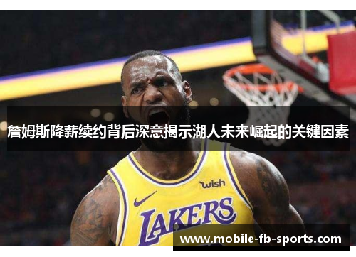 詹姆斯降薪续约背后深意揭示湖人未来崛起的关键因素